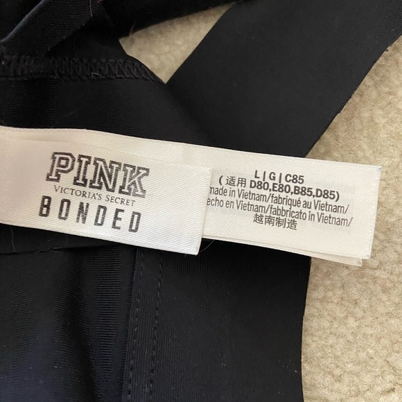 Pink Victoria’s Secret padded bra Bonded size L in black color - Picture 3 of 3